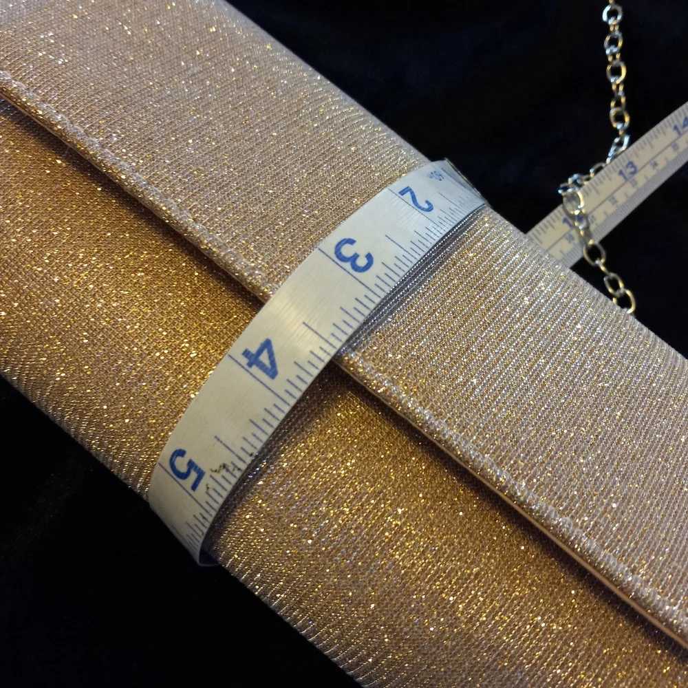 NWOT Hologram Pink Formal Clutch Purse - Picture 8 of 9